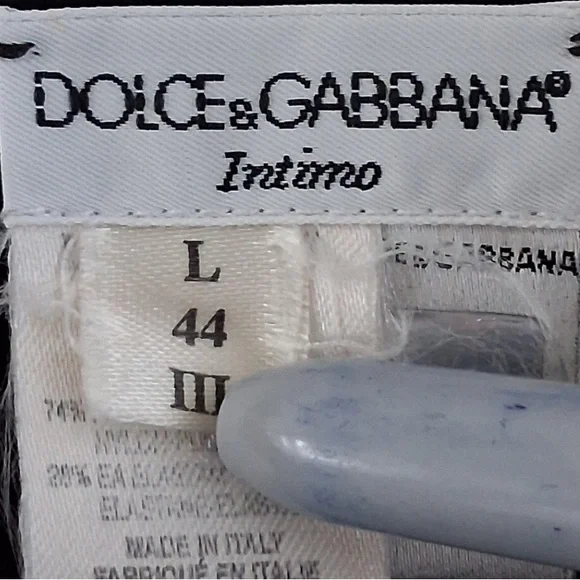 🛑 1 hour sale. Dolce & Gabbana, size 44/Large, Black Short Sleeve Sheer Top - Picture 5 of 13
